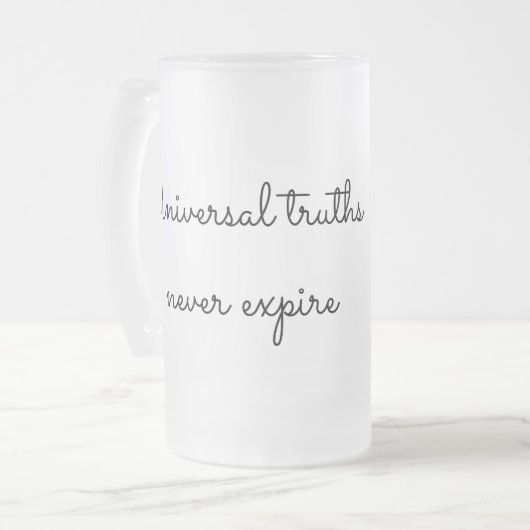 神聖な幾何学によって曇らされるマグ フロストグラスビールジョッキ (正面左)