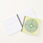 神聖な幾何学のシンボル - シャルトル迷宮 1 ノートブック (内部)