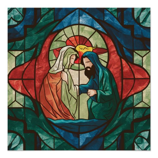 神聖な幾何学のテーペストリー ポスター (正面)