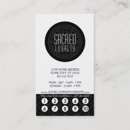 神聖な幾何学のロイヤリティのパンチカード ロイヤリティカード