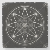 神聖な幾何学の石コースター ストーンコースター (正面)