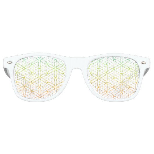 神聖な幾何学の花 レトロサングラス (正面)
