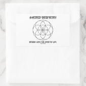 神聖な幾何学は生命の種から始まる 長方形シール (バッグ)