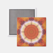 神聖な幾何学的フラクタル曼荼羅 マグネット (正面/裏面)