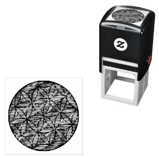神聖な幾何学:生命の花 セルフインキングスタンプ (インサイチュ)