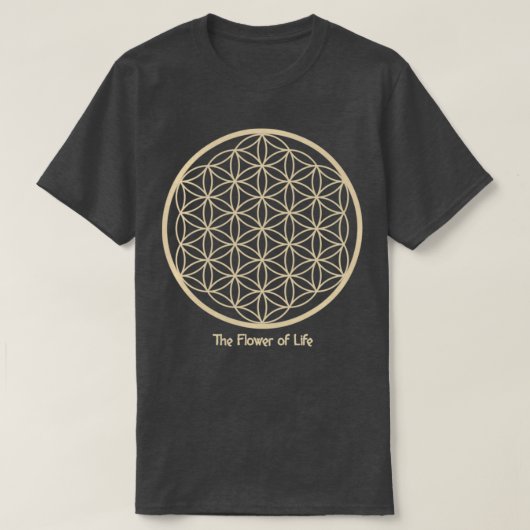 神聖な幾何学The flower of Life Tシャツ (デザイン正面)