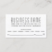 神聖な形状のアポイントメントのアラーム 予約カード (裏面)