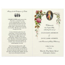 神聖な慈悲カトリックの質量結婚式 プログラム