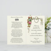 神聖な慈悲カトリックの質量結婚式 プログラム (スタンド正面)