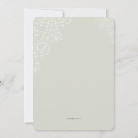 神聖な数珠の宗教招待状 招待状 (裏面)