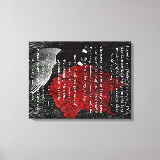 神聖な樺の木 キャンバスプリント (正面)