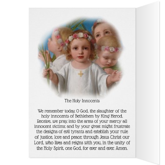 神聖な潔白な人のカトリック教徒の祈りの言葉の饗宴 (内側 (左))