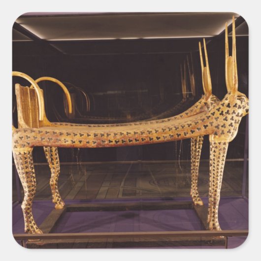 神聖な牛の型枠の葬式ベッド スクエアシール (正面)