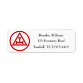 神聖な王室のアーチフリーメーソンマソニックフリーメーソン ラベル (正面)