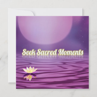 神聖な瞬間を求める