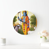 神聖な瞬間:ラムBhagwan壁時計と神 ラージ壁時計 (ホーム)