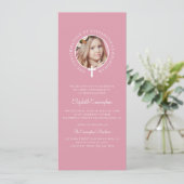 神聖な確認 |写真カスタムとクロスシンプル 招待状 (スタンド正面)