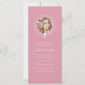 神聖な確認 |写真カスタムとクロスシンプル 招待状 (正面)