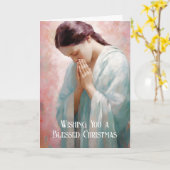 神聖な神のクリスマスカード カード (黄色い花)