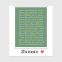 神聖な言葉ステッカー