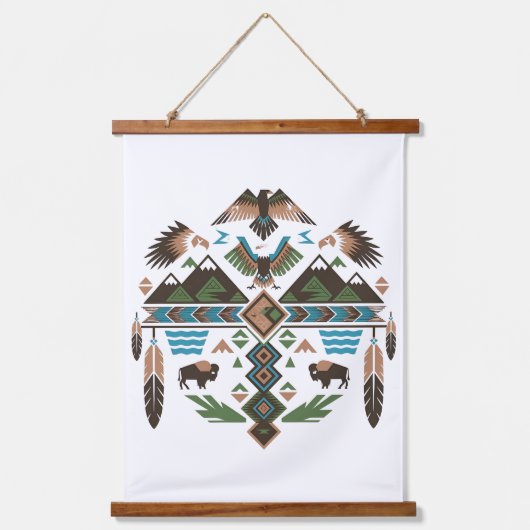 神聖な記号 吊り下げ型タペストリー (正面)