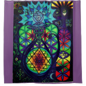 神聖な象徴性のシャワー シャワーカーテン (正面)