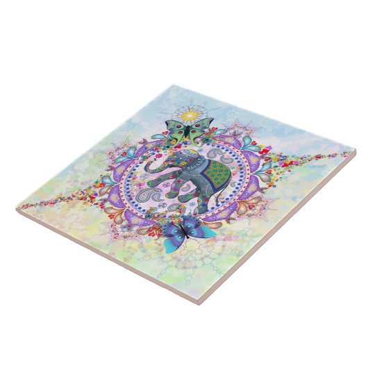 神聖な象 タイル (側面)