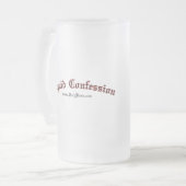 神聖な醸造物によって曇らされるマグ- 16oz フロストグラスビールジョッキ (正面左)