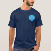 神聖な顔 – アークトリア語、青。 Tシャツ (正面)