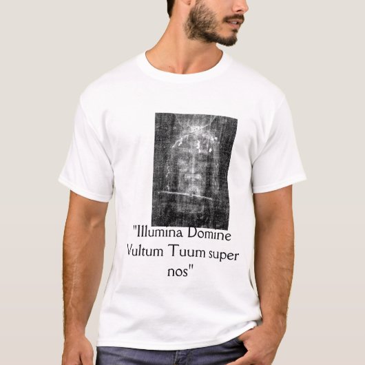 神聖な顔"Illumina Domine Vultum TuumによってすごいNO " Tシャツ (正面)