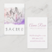 神聖な*~*の水彩画のクリスタル療法の芸術 名刺 (正面/裏面)