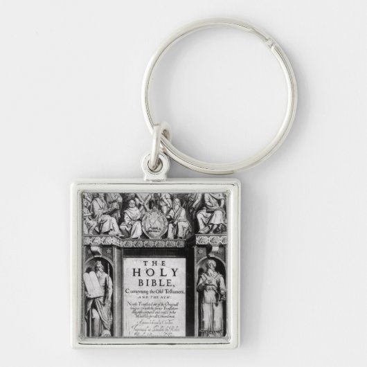 「神聖なBibleへのFrontispiece キーホルダー (正面)