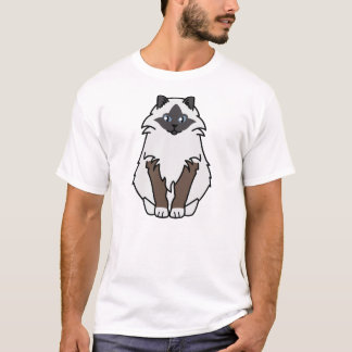 神聖なBirman猫の漫画 Tシャツ