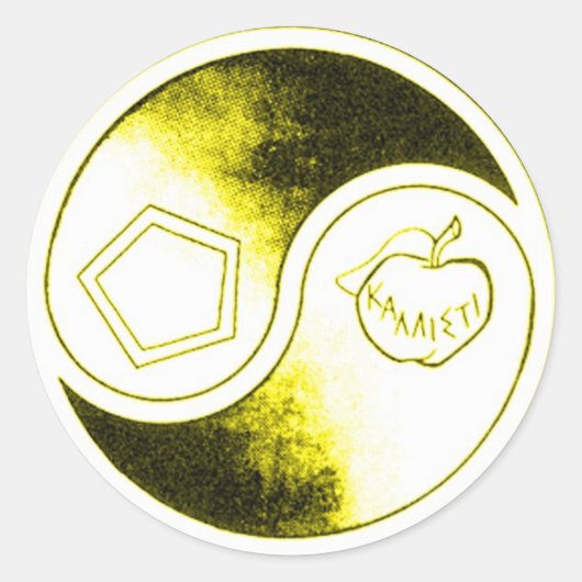 神聖なchaoのステッカー ラウンドシール (正面)