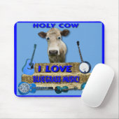 神聖なCOW-I愛BLUEGRASS-MOUSEPAD マウスパッド (マウス)