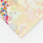 神聖なHenna象 フリースブランケット (角)