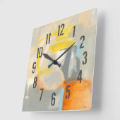 神聖なI スクエア壁時計 (傾斜)