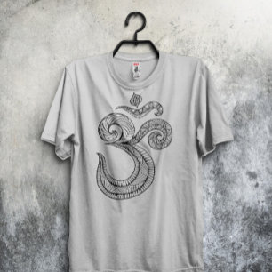 神聖なOm TシャツHindo OmのシンボルTシャツオウム Tシャツ