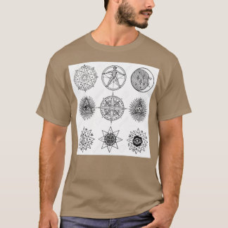 神聖シンボルのアイコンとベクトル Tシャツ
