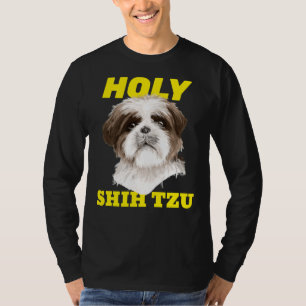 神聖シーズー(犬)チュシーズー(犬)チドッグミーム Tシャツ