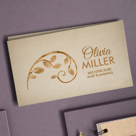 神聖ジオメトリ黄金の螺旋枝 名刺