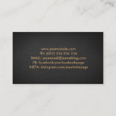 神聖ジオメトリ黄金の螺旋枝 名刺 (裏面)