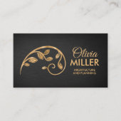 神聖ジオメトリ黄金の螺旋枝 名刺 (正面)