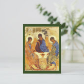 神聖トリニティアイコン祈りの言葉カード 招待状 (スタンド正面)