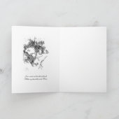 神聖ハートイエズピンクローゼスエレガント祈りの言葉 カード (内部)