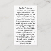 神聖ハートレインボー意味祈りの言葉カード コーリングカード (裏面)