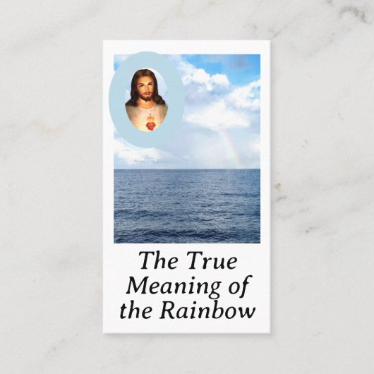 神聖ハートレインボー意味祈りの言葉カード コーリングカード (正面)