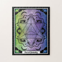 神聖パーソナライズされた幾何学4面体 ジグソーパズル