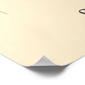 神聖フェミニン – ミニマリスト神女ラインアート ポスター (角)