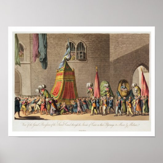 神聖ラクダの大行列の一望 ポスター (正面)